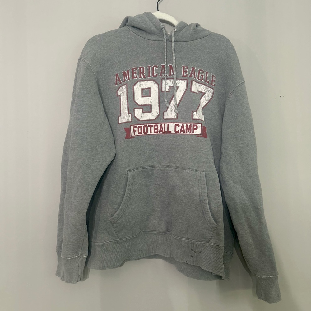 Vintage American Eagle Hoodie | 1977 Football Camp | Size L